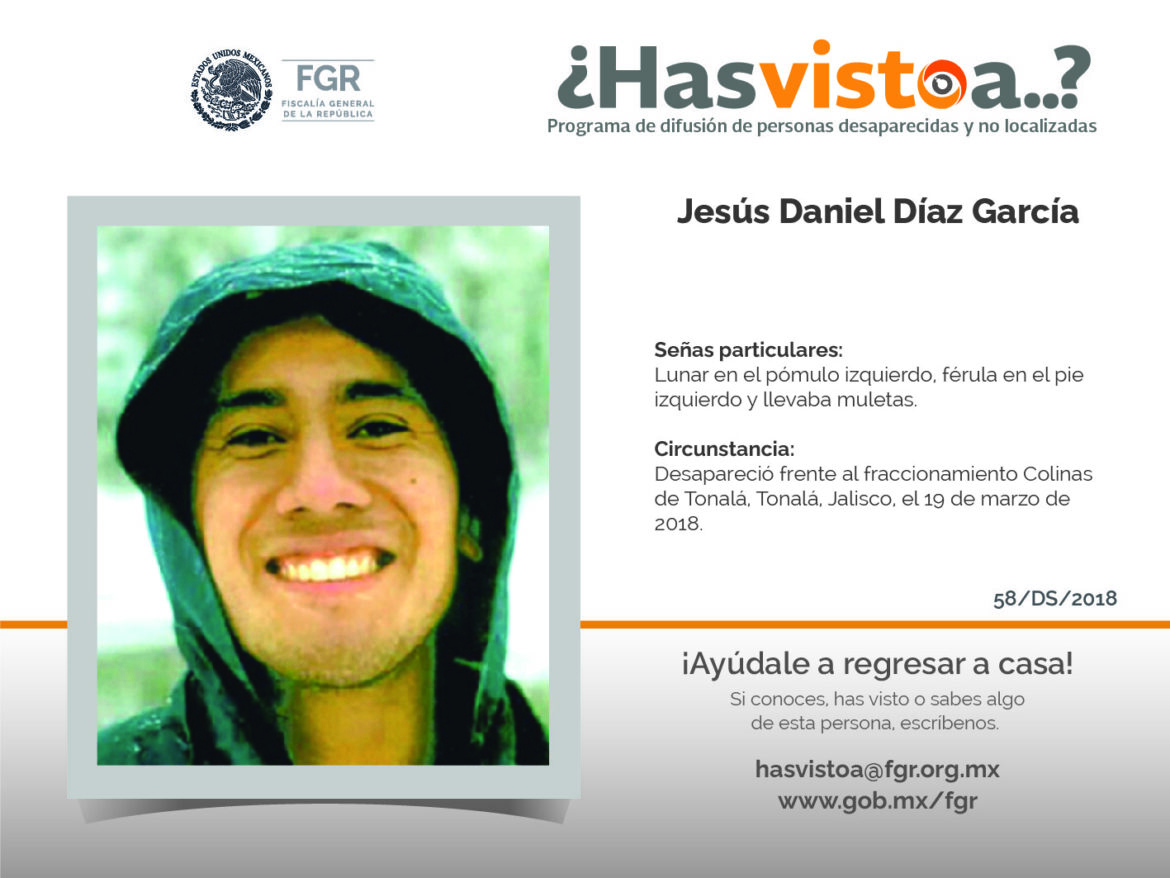 ¿Has visto a Jesús Daniel Díaz García?