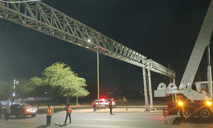 Avanza instalación de arcos de seguridad vial