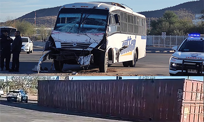 Deja choque volcadura 15 heridos en el Parque Industrial