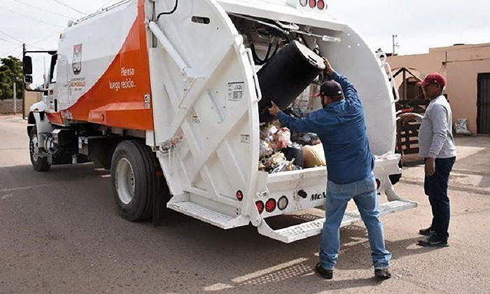 Pararán recolección de basura en Navidad y Año Nuevo por descanso del personal