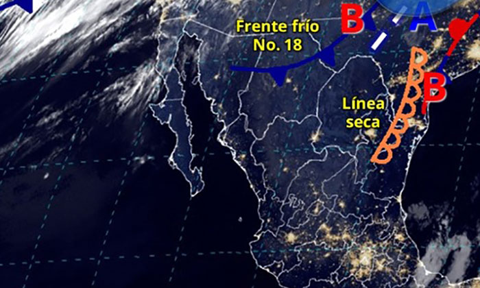 Frente frío provoca temperaturas menores a 10 grados en Hermosillo