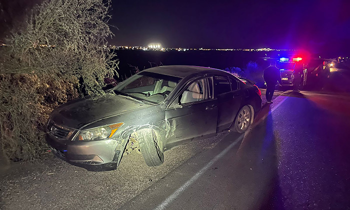 Protagonizan aparatoso choque en carretera al libramiento hacia San José de Guaymas