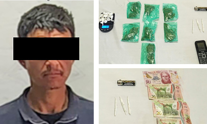 Aprehenden a presunto “tirador” de droga en San Luis Río Colorado