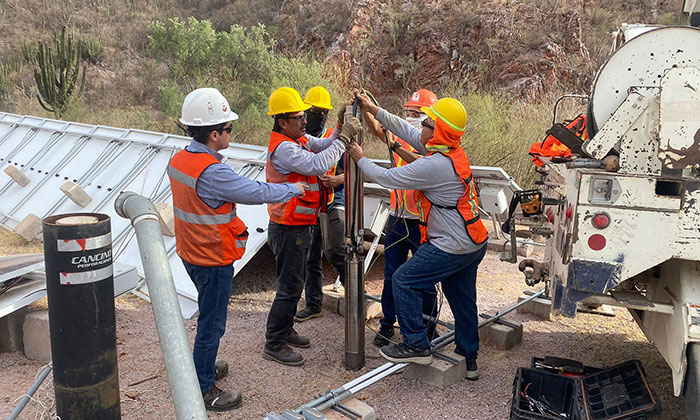 Restablecen servicio de agua potable a La Colorada; La minera Heliostar y el Ayuntamiento