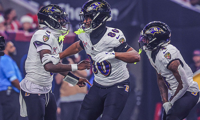 Baltimore propina paliza a Houston; Lidera el Norte de la AFC