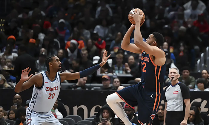 Knicks propinan derrota a Wizards por 126-106 es su octava victoria al hilo