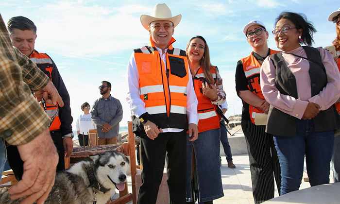 Supervisa gobernador malecón de Huatabampito