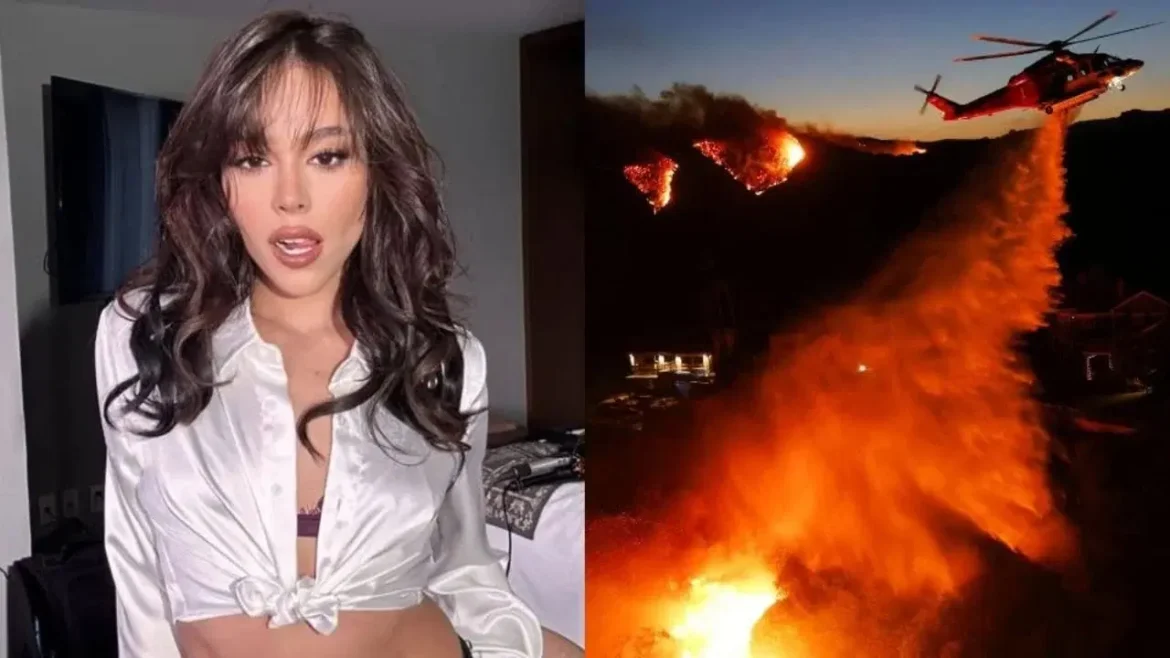 Incendios en California provocan evacuaciones masivas; mensaje de Danna Paola genera críticas en redes