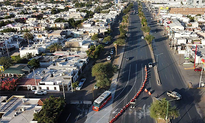 Avanza construcción del paso a desnivel en los bulevares Colosio y Solidaridad