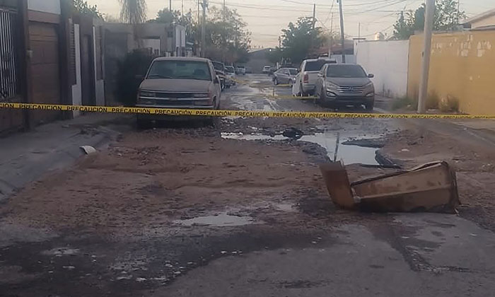 Quedan sin agua colonias del norte de la ciudad tras daños en tubería de 10 pulgadas