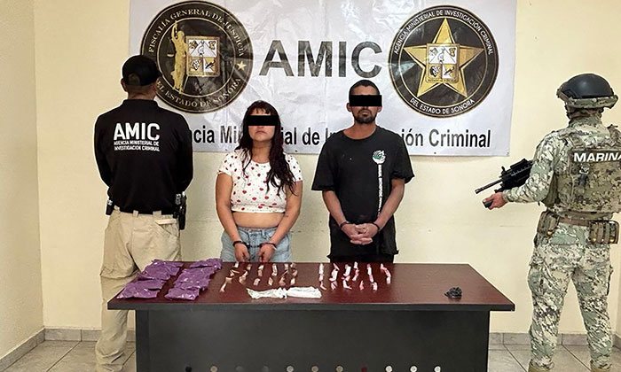 Cae pareja de presuntos narcomenudistas en Operativo Conjunto