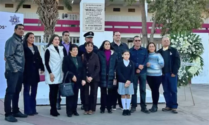 Realizan homenaje en monumento a Moralitos en el Día del Policía