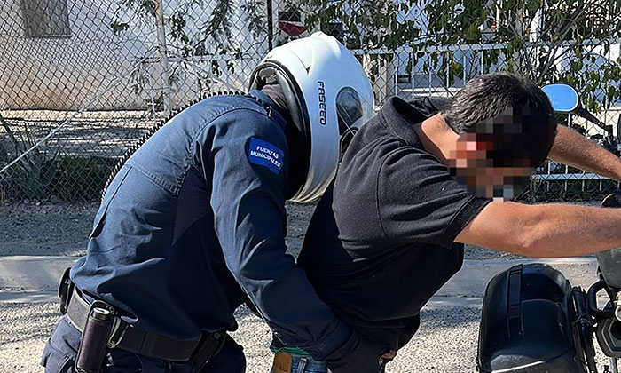Sorprenden a ciclista con mariguana en el Centro de la ciudad
