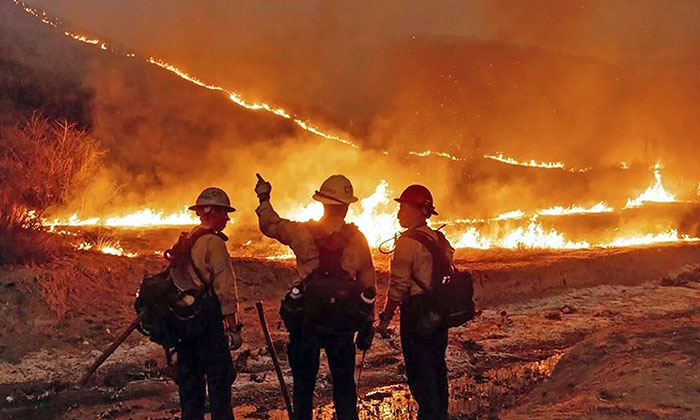 Van bomberos de México a combatir incendios forestales en Los Ángeles, California