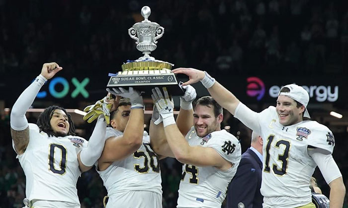 Gana Notre Dame el Sugar Bowl tras vencer al favorito Georgia