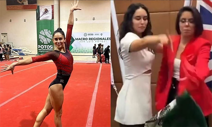 Repudian desprecio de gimnasta a Bandera de México en Londres