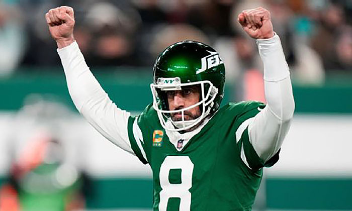 Vence Jets a Miami y Rodgers se despide con triunfo