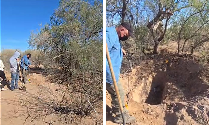 Hallan más restos en panteón clandestino; Buscadoras por la Paz Sonora