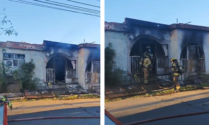 Sofocan incendio en vivienda en la colonia El Ranchito