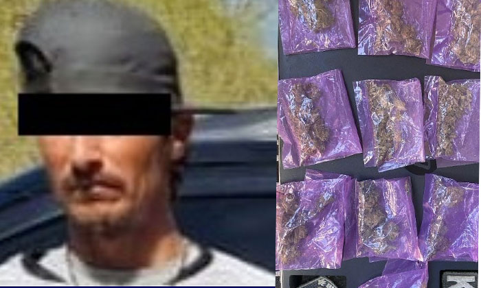 Aseguran a “tirador” con sustancias prohibidas; Unidad K-9 de la Policía Estatal