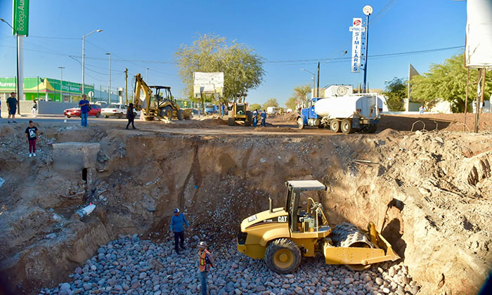 Revisa rehabilitación de Puente en Tierra Nueva; El presidente municipal Antonio Astiazarán