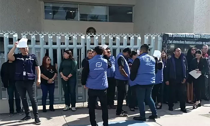 Se manifiestan trabajadores del PJF; Pertenecen a la Defensoría Pública