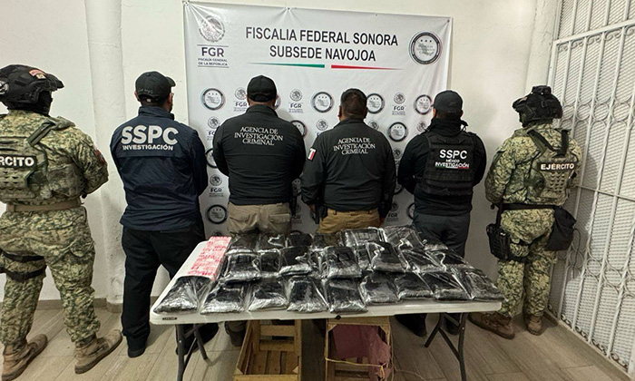 Aseguran cargamento de fentanilo; valuado en 131 mdp en Huatabampo