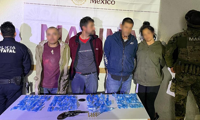 Logra Marina detención de 4 personas armadas en Sonora