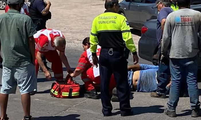 Resulta motociclista lesionado en choque