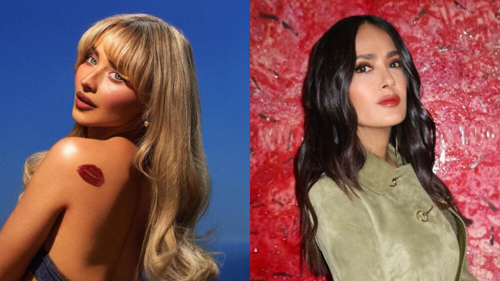 Salma Hayek protagoniza divertido momento con Sabrina Carpenter en pleno concierto