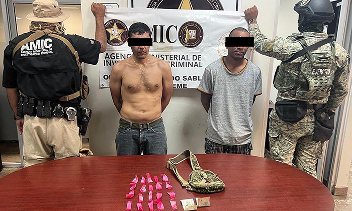 Sorprenden a dos presuntos narcomenudistas en Ciudad Obregón