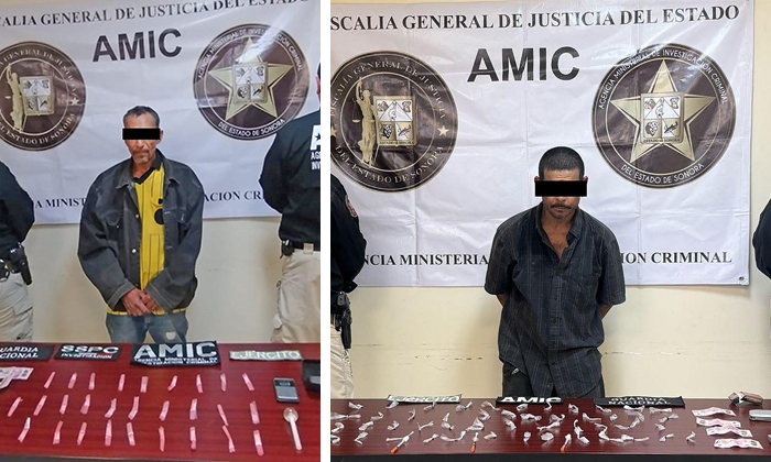 Capturan a dos sujetos por narcomenudeo en San Luis Río Colorado