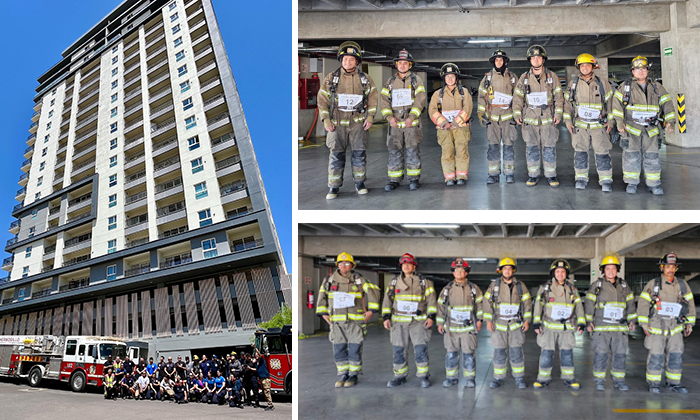 Se preparan para siniestros de altura;  Elementos de Bomberos