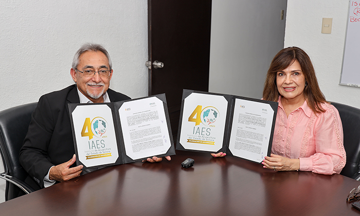 Firman convenio la UES y el Instituto de Acuacultura; Impulsarán proyectos estratégicos