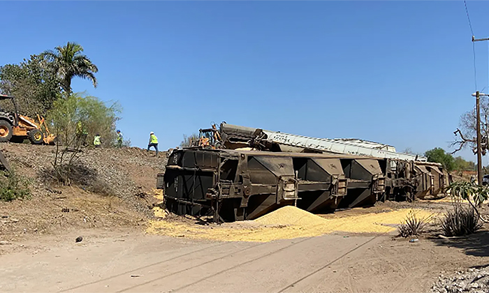 Se registran dos descarrilamientos de trenes en Navojoa y Nogales