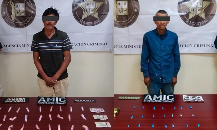 Atrapan a dos hombres con drogan san Luis Río Colorado