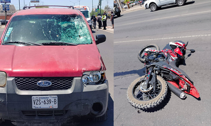 Fallece motociclista en choque en la colonia Villa de Seris