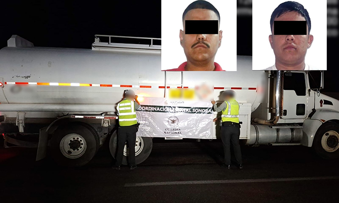 Aseguran 20 mil litros de gasolina en la carretera Hermosillo-Nogales
