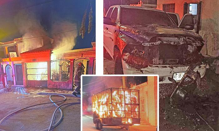 Prenden fuego a vehículos en distintas colonias