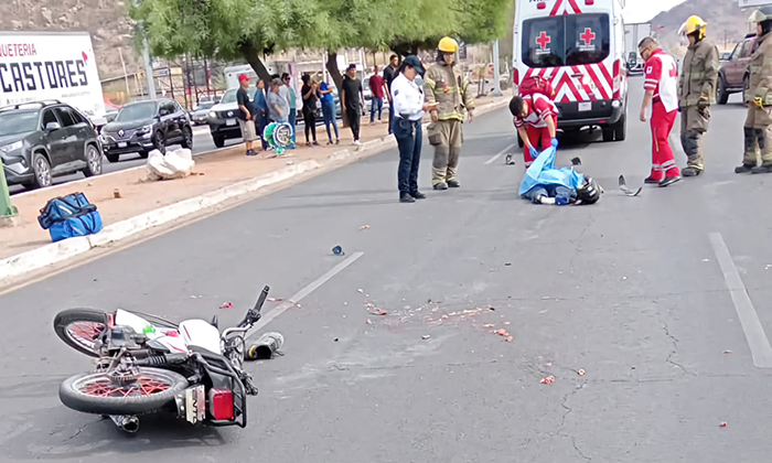 Muere joven en choque con tráiler en la salida sur de la ciudad