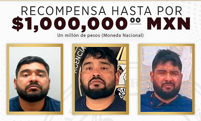 Ofrece un millón de pesos por “El Ponchis”; La Fiscalía General de Justicia