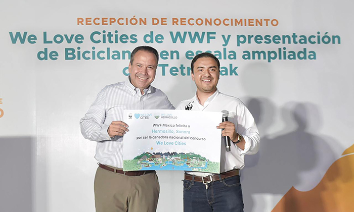 Recibe Toño Astiazarán reconocimiento We Love Cities 2024 por su labor a favor del medioambiente