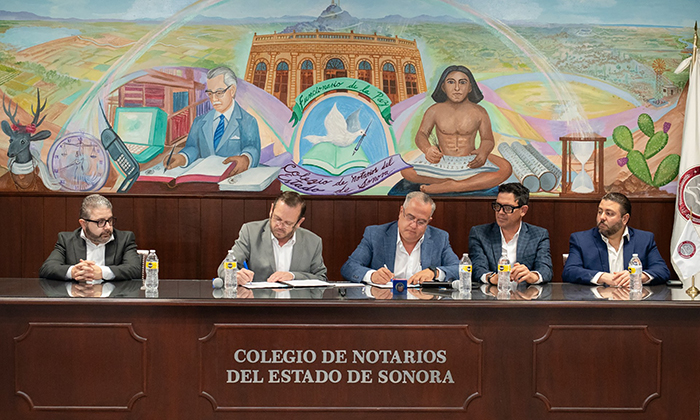 Firman convenio IEE Sonora y Colegio de Notarios para dar transparencia a elección extraordinaria