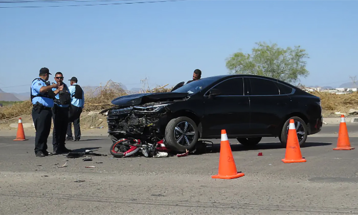 Muere joven motociclista en choque en Ciudad Obregón