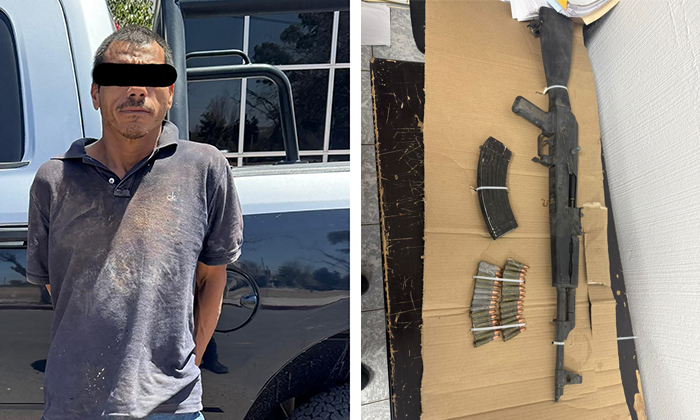 Encarcelan a hombre con arma y cartuchos útiles en Ciudad Obregón