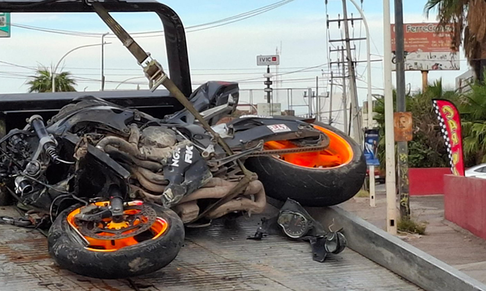 Fallece motociclista tras accidente en Guaymas