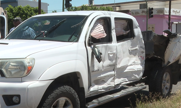 “Encontronazo” deja un herido en la colonia Balderrama