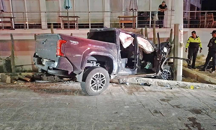 Deja choque siete personas heridas en San Carlos