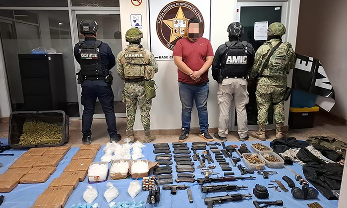 Capturan a objetivo prioritario tras cateo en Ciudad Obregón