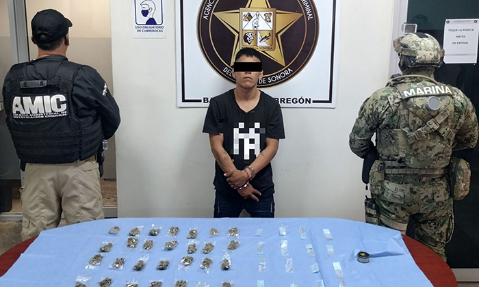 Capturan a presunto objetivo criminal en cateo en Cajeme